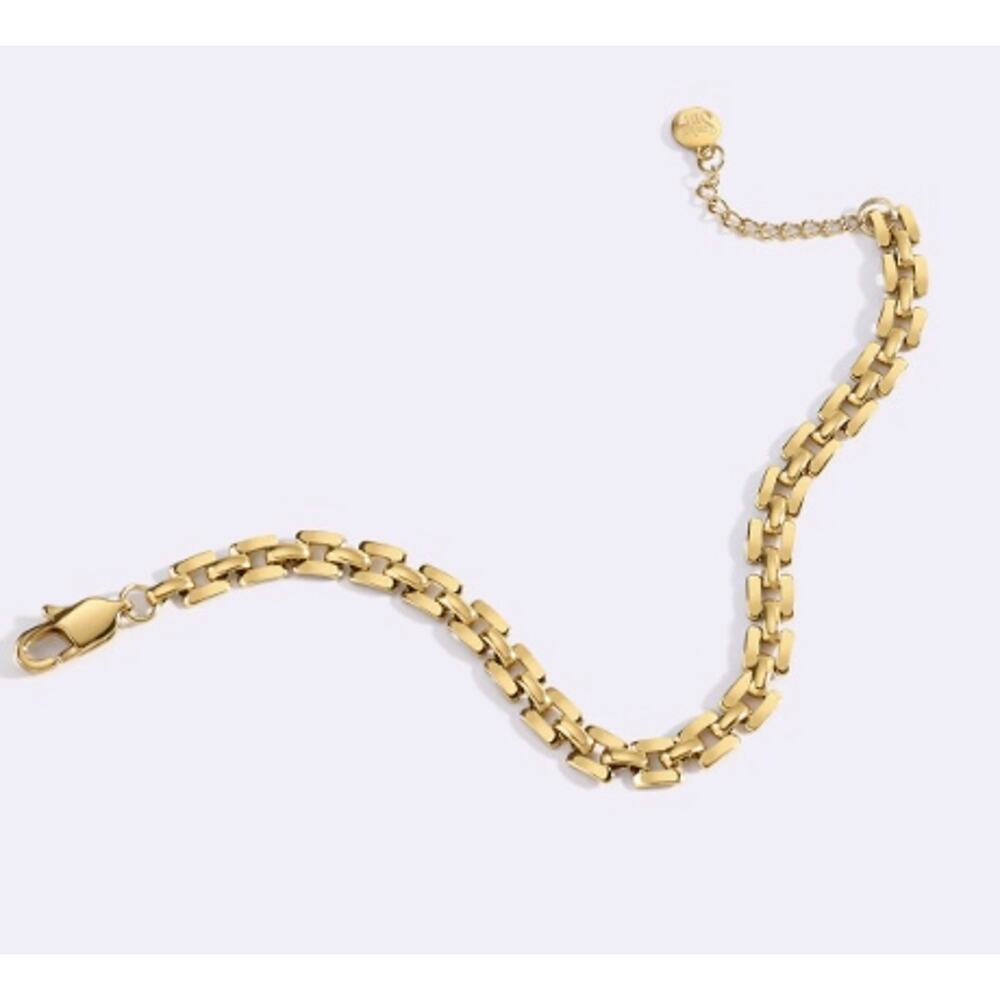 Mint & Lilly Timepiece Link Chain Bracelet*7.5" - Picture 2 of 2